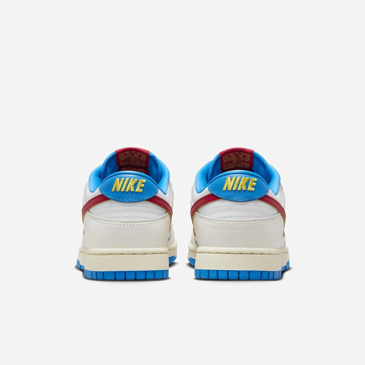 Nike Dunk Low Retro SE Shoes (HQ3613-133, Sail/Tour Yellow/Photo Blue/University Red)