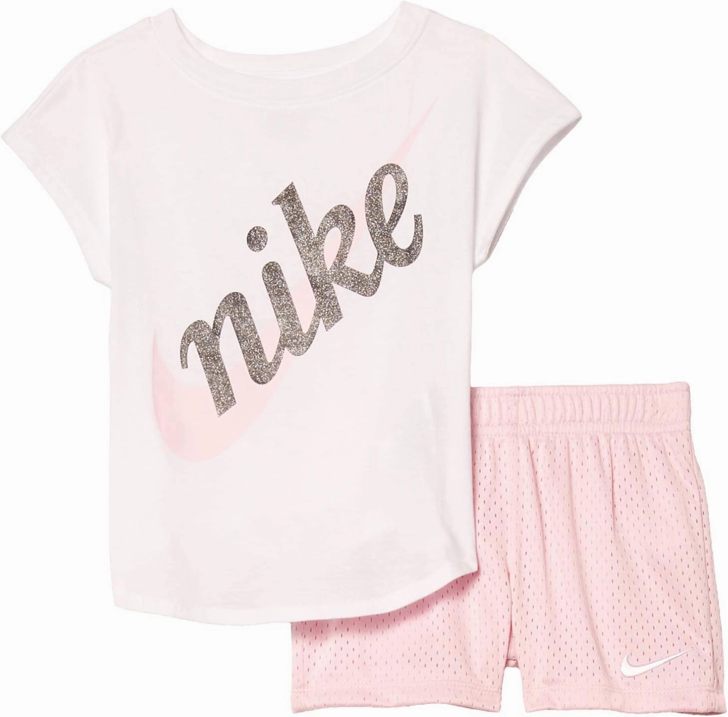 Nike Kids Baby Girl's Script Futura Tee & Shorts Set