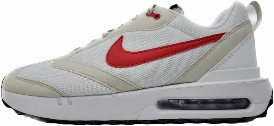 Nike Men's Air Max Dawn, White/University Red, 10.5 M US