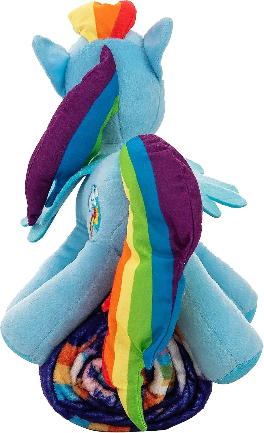 Northwest Character Hugger Pillow & Silk Touch Throw Blanket Set, 40" x 50", My Little Pony - Cute Rainbow Dash