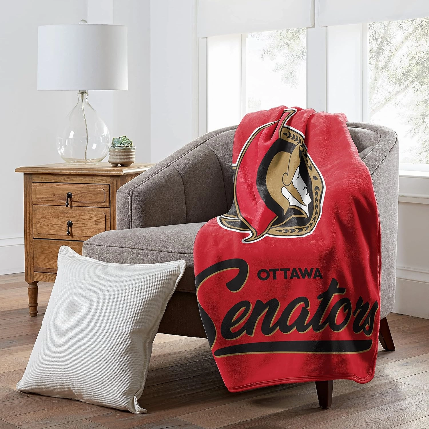 NORTHWEST NHL Unisex-Adult Raschel Throw Blanket