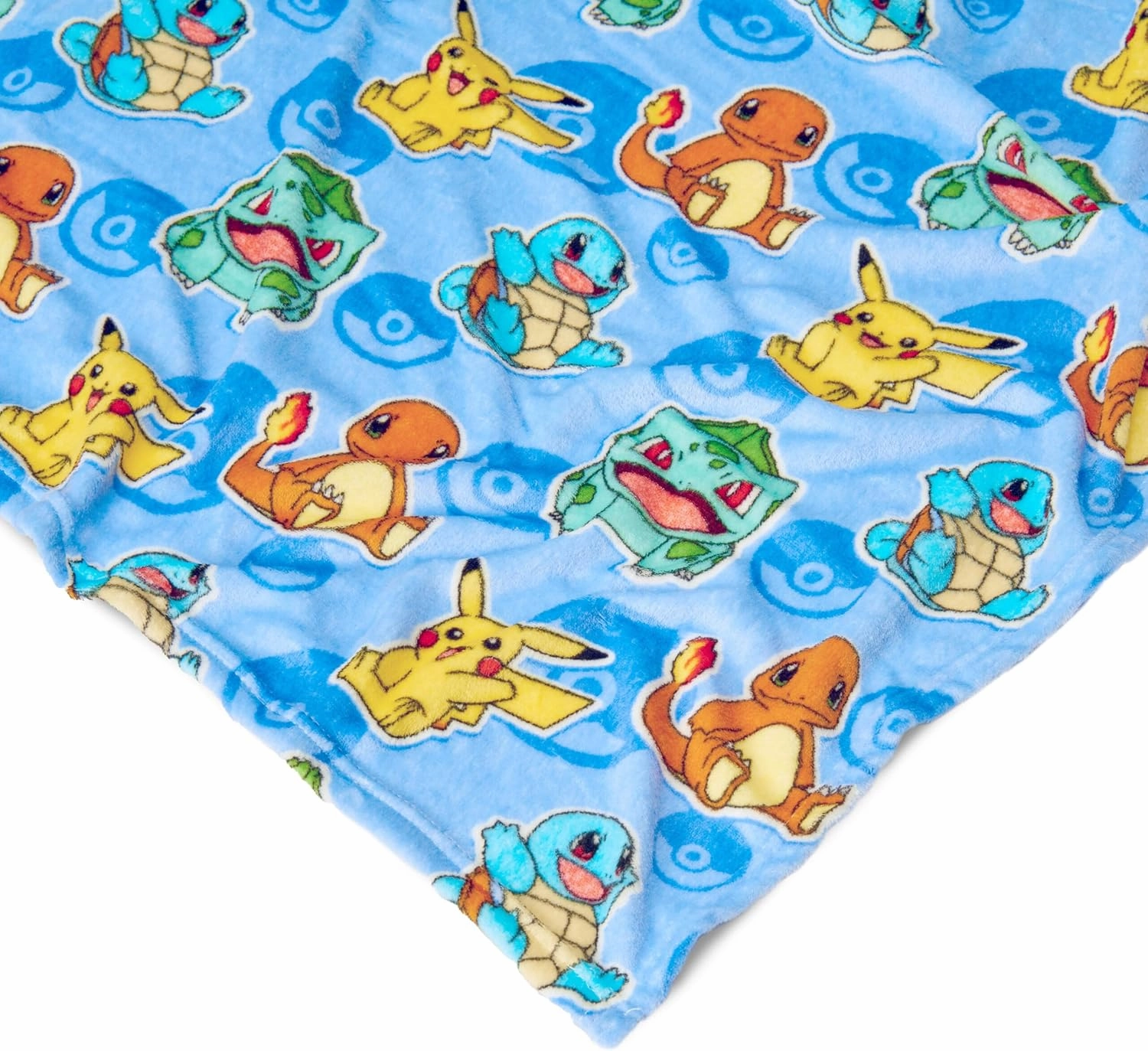 NORTHWEST Pokemon, Pikachu Cute, Silk Touch Throw and Hugger Set, 50 x 60 Inches