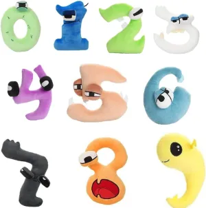 Number Plush Toy - Number Plush Doll - Initial Education for Boys and Girls Number Plush - Essential Gifts for Boys and Girls10 PCS