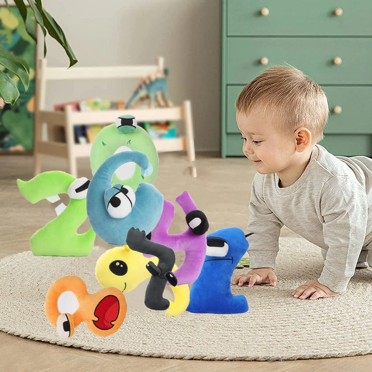 Number Plush Toys - Shape Plush Doll - Initial Education for Boys and Girls Plush - Essential Gifts for Boys and Girls (13)