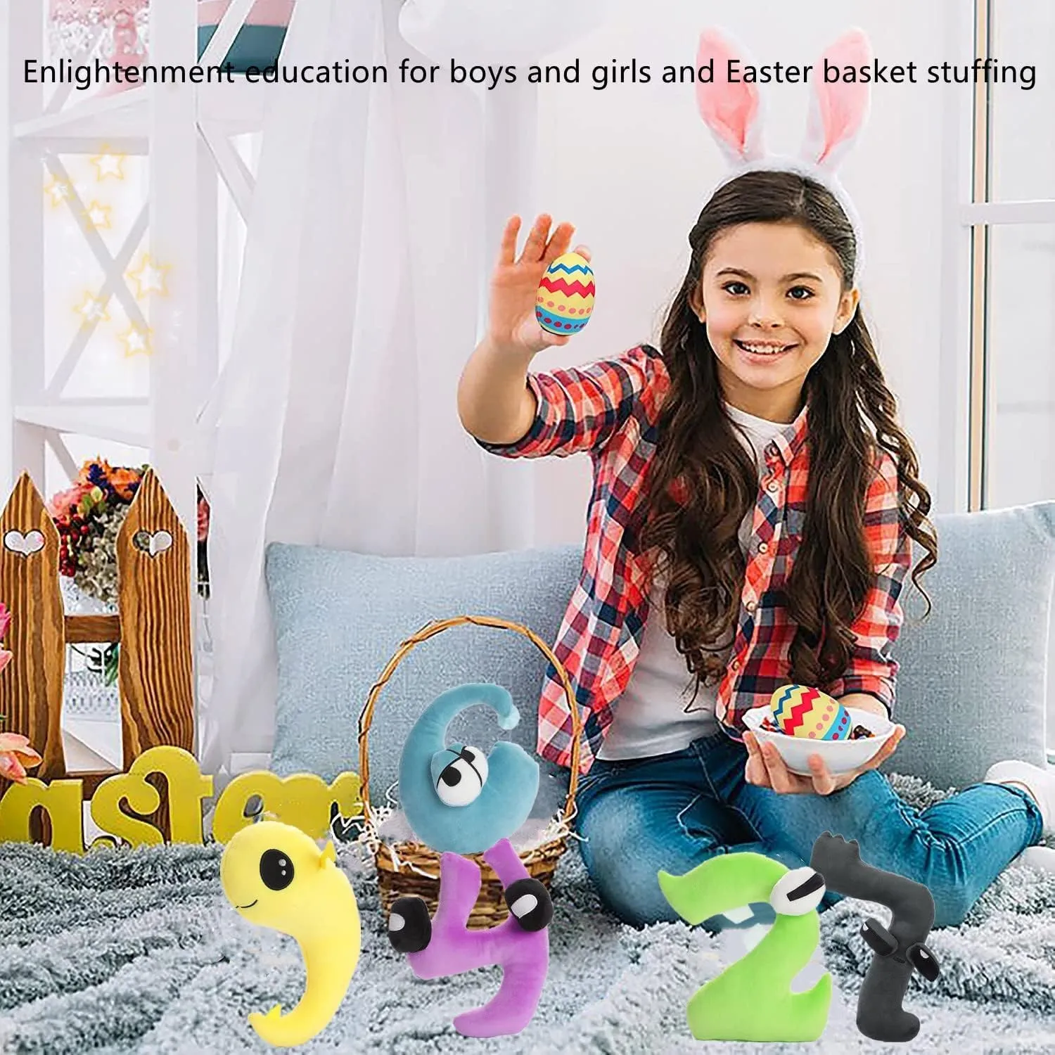 Number Plush Toys - Shape Plush Doll - Initial Education for Boys and Girls Plush - Essential Gifts for Boys and Girls (13)