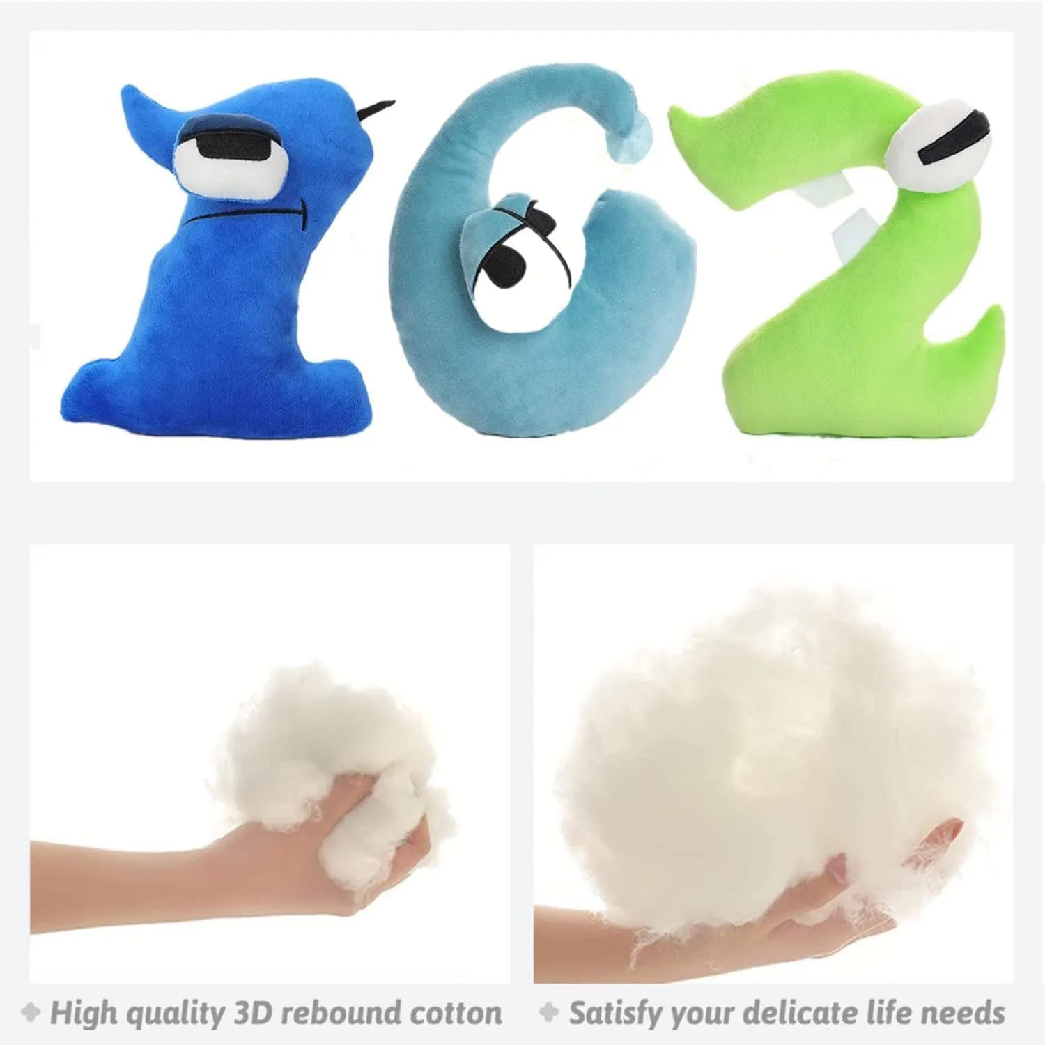 Number Plush Toys - Shape Plush Doll - Initial Education for Boys and Girls Plush - Essential Gifts for Boys and Girls (13)