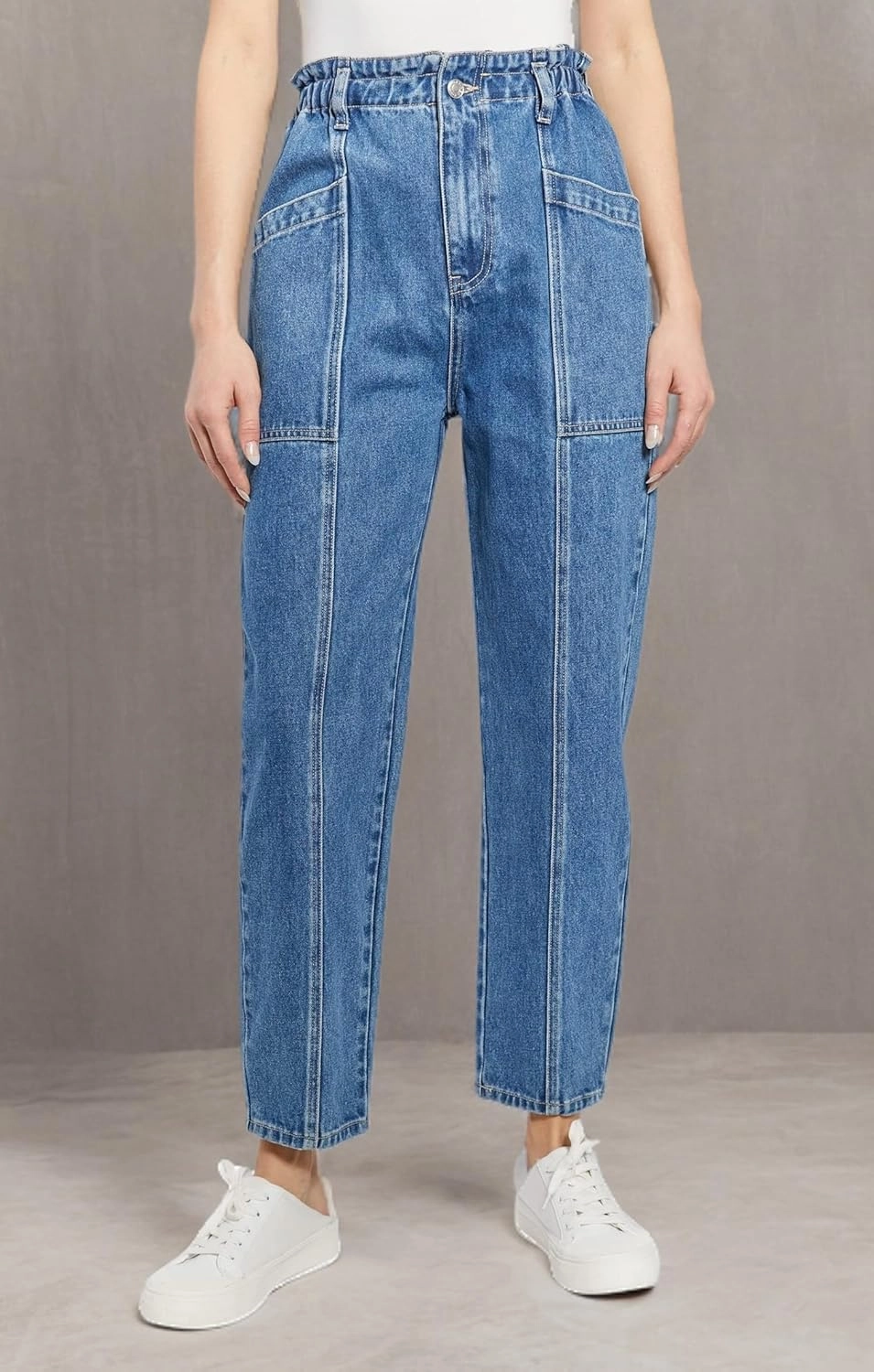 O A T NEW YORK Women's Luxury Clothins Basic High Rise Denim Jeans with Five Pockets, Comfortable & Stylish Pants