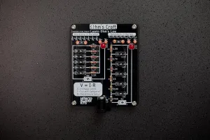 Ohm’s Craft – DIY Educational Soldering Kit | Demonstrate Series & Parallel Resistor Networks | STEM Learning Board with LED Feedback & Test Points for Teens & Hobbyists