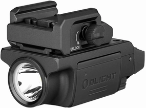OLIGHT PL-Mini 3 Valkyrie 600 Lumens Compact Tactical Picatinny/GL/Hellcat Rail-Mounted Weaponlight with Two Included Rechargeable and Removable Battery, Pistol Light with Strobe Mode (Black)