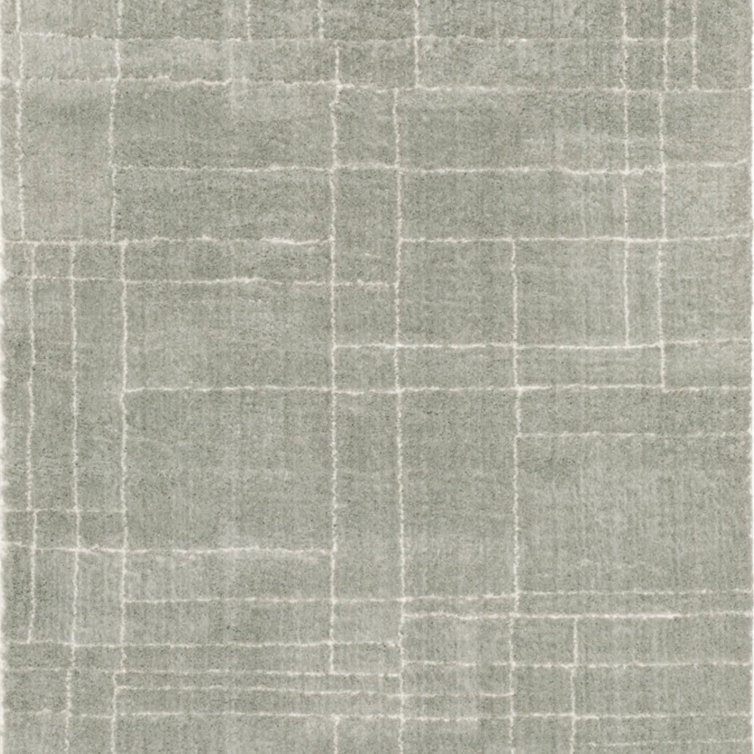 Oriental Weavers Verona Area Rug - 752G6-2'3" x 7'6" - in Grey/Ivory - Plush Soft Shag, Modern Style, Stain Resistant, Cushion Feel, Entryway, Hallway Runner Rug