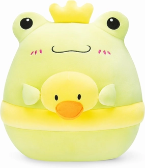 Original 13-inch Large Frog Plush Pillow Stuffed Animal Toy,Cute Soft Toys Fat Kawaii Hugging Pillows Big Size Cuddle Huggable Plushie,Gift for Kids Girls