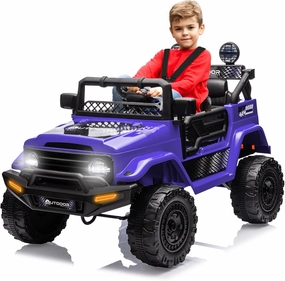 Outdoor Cruise 1 Seater 12V Ride-On Electric Car for Kids - Remote Control Ride-On Jeep Power Wheels, Battery Operated Cars for Kids with Parental Control for Safe Adventures