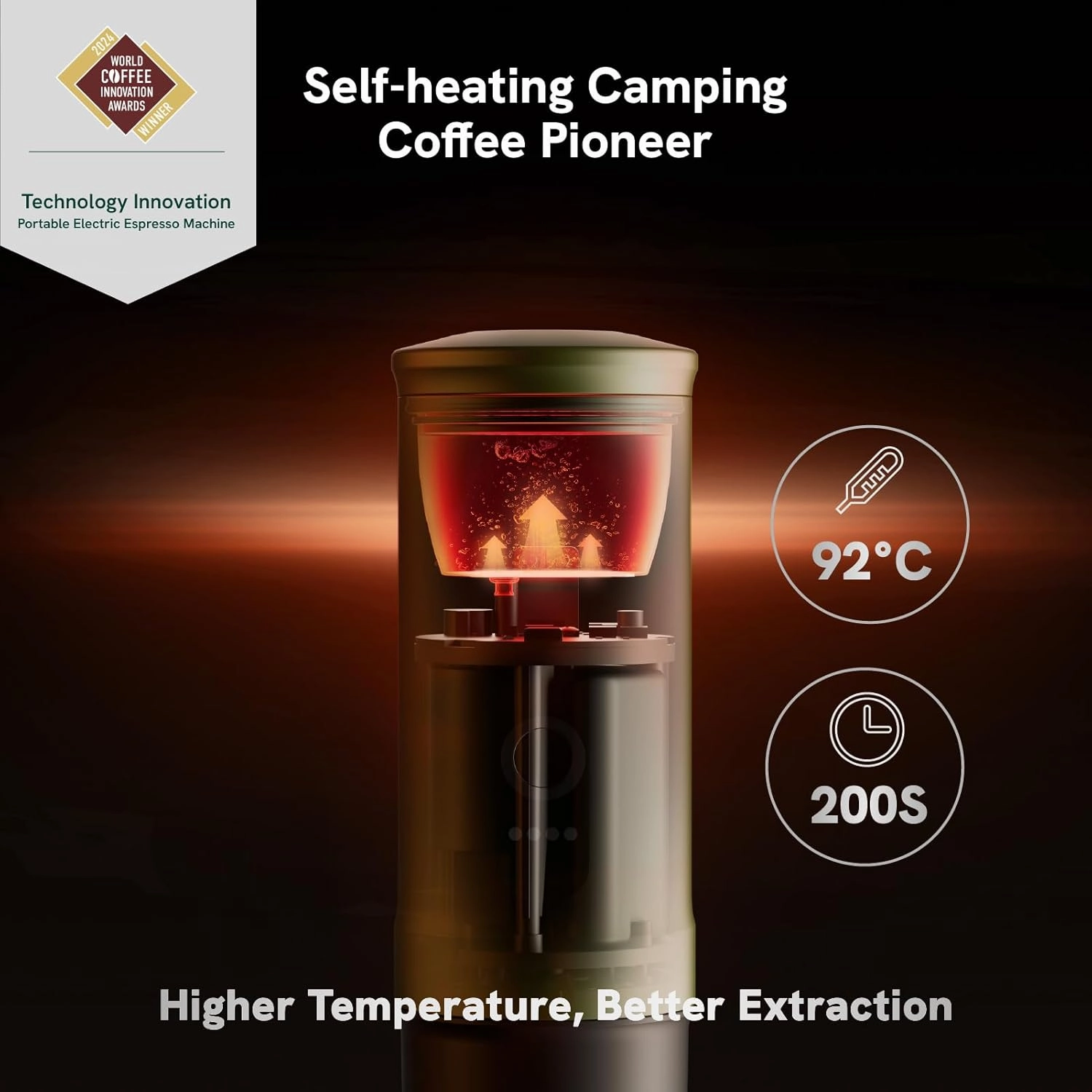 OutIn Nano Portable Electric Espresso Machine with 3-4 Min Self-Heating, 20 Bar Mini Small 5V Car Coffee Maker, Compatible with NS Capsule & Ground Coffee for Camping, Travel, RV, Hiking, Office