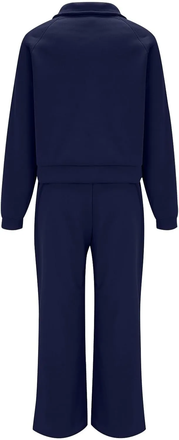 Oversized Sweatshirt Sweatpants Tracksuit Fold Over Yoga Pants Matching Workout Sets Casual Outfit Fashion Sweatpants
