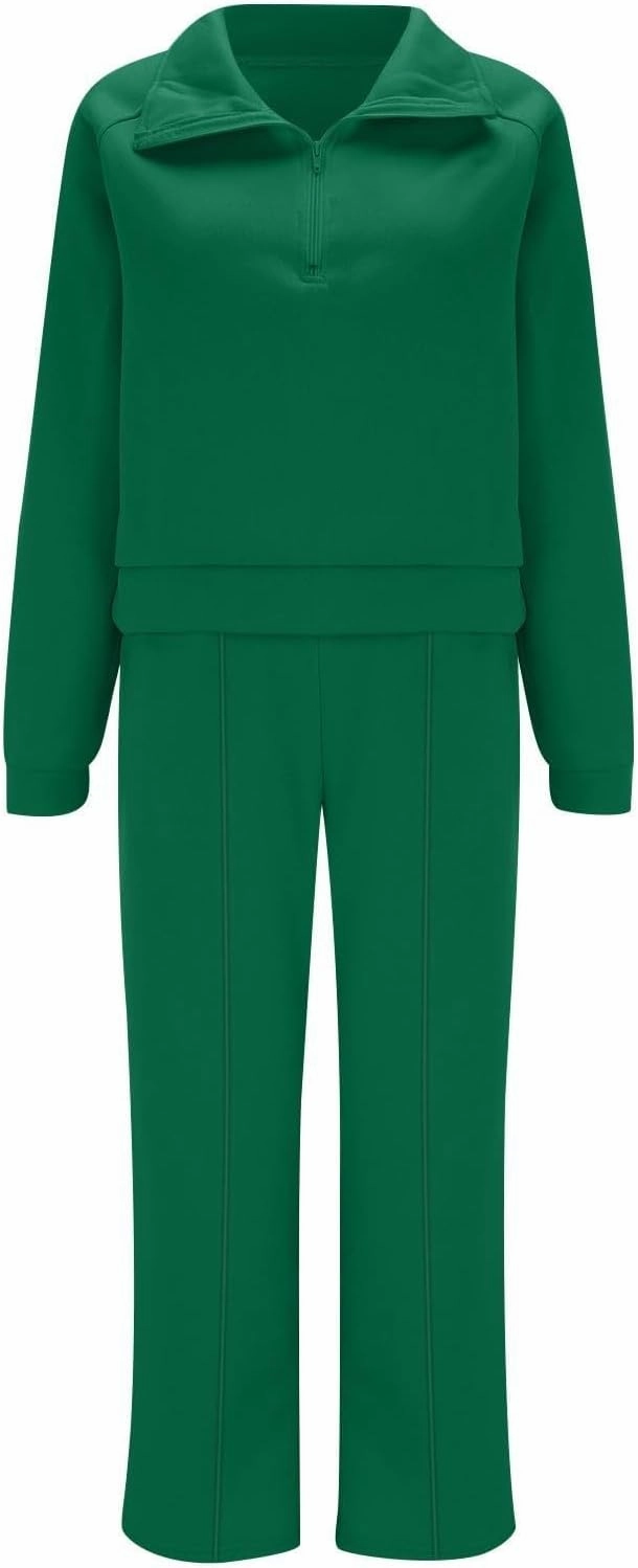 Oversized Sweatshirt Sweatpants Tracksuit Fold Over Yoga Pants Matching Workout Sets Casual Outfit Fashion Sweatpants