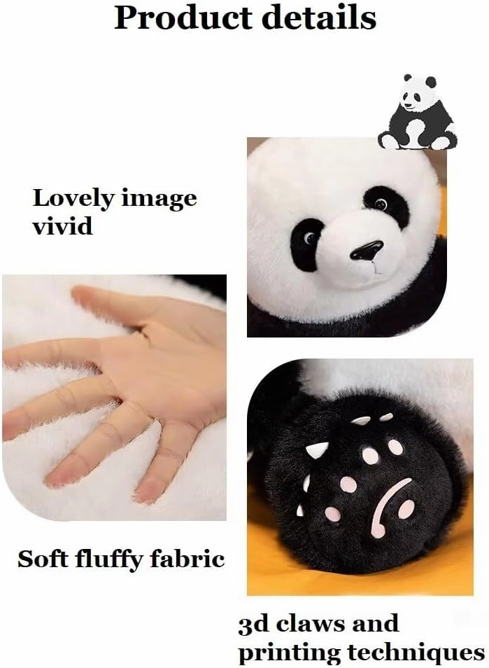 Panda Stuffed Animal - Panda Plush Toy 15.7 Inches