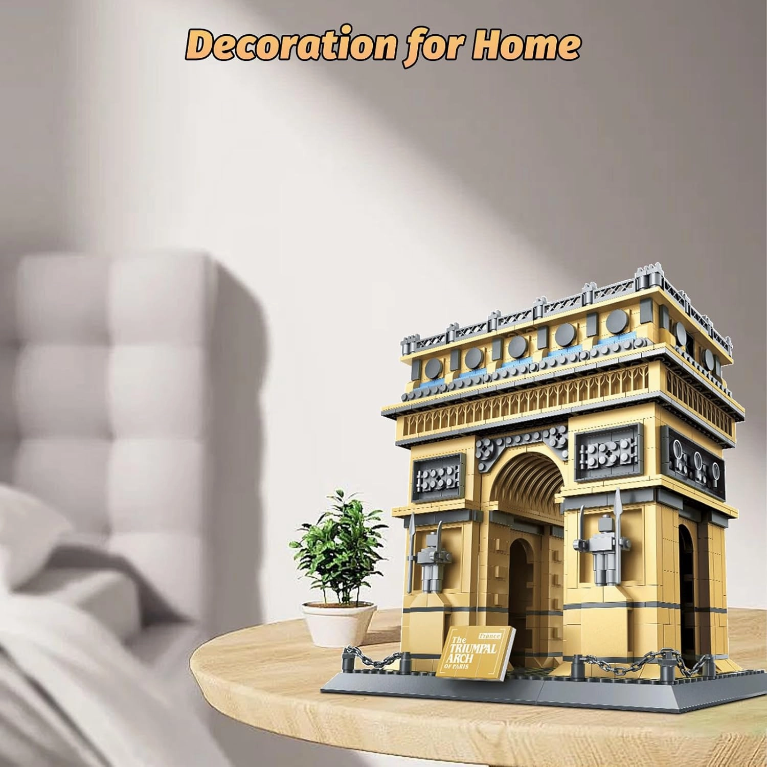 Paris Arc De Triomphe Building Blocks Set, Regular Size Brick World History Architectural Model Educational Toy, Landmark Construction Collection for Kids and Adults, Birthday Gift, 1399 PCS