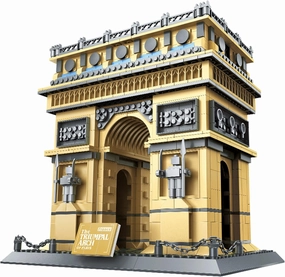 Paris Arc De Triomphe Building Blocks Set, Regular Size Brick World History Architectural Model Educational Toy, Landmark Construction Collection for Kids and Adults, Birthday Gift, 1399 PCS