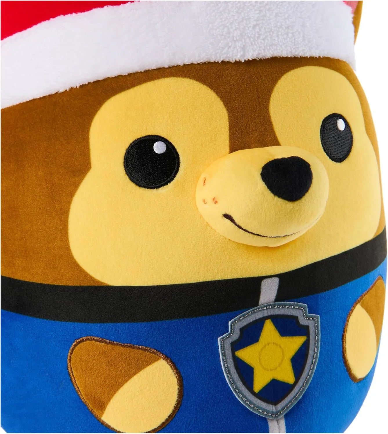PAW Patrol Winter Holiday Chase Squish Plush, Official Toy from The Hit Cartoon, Special Edition Squishy Stuffed Animal for Ages 1 and Up, 12”
