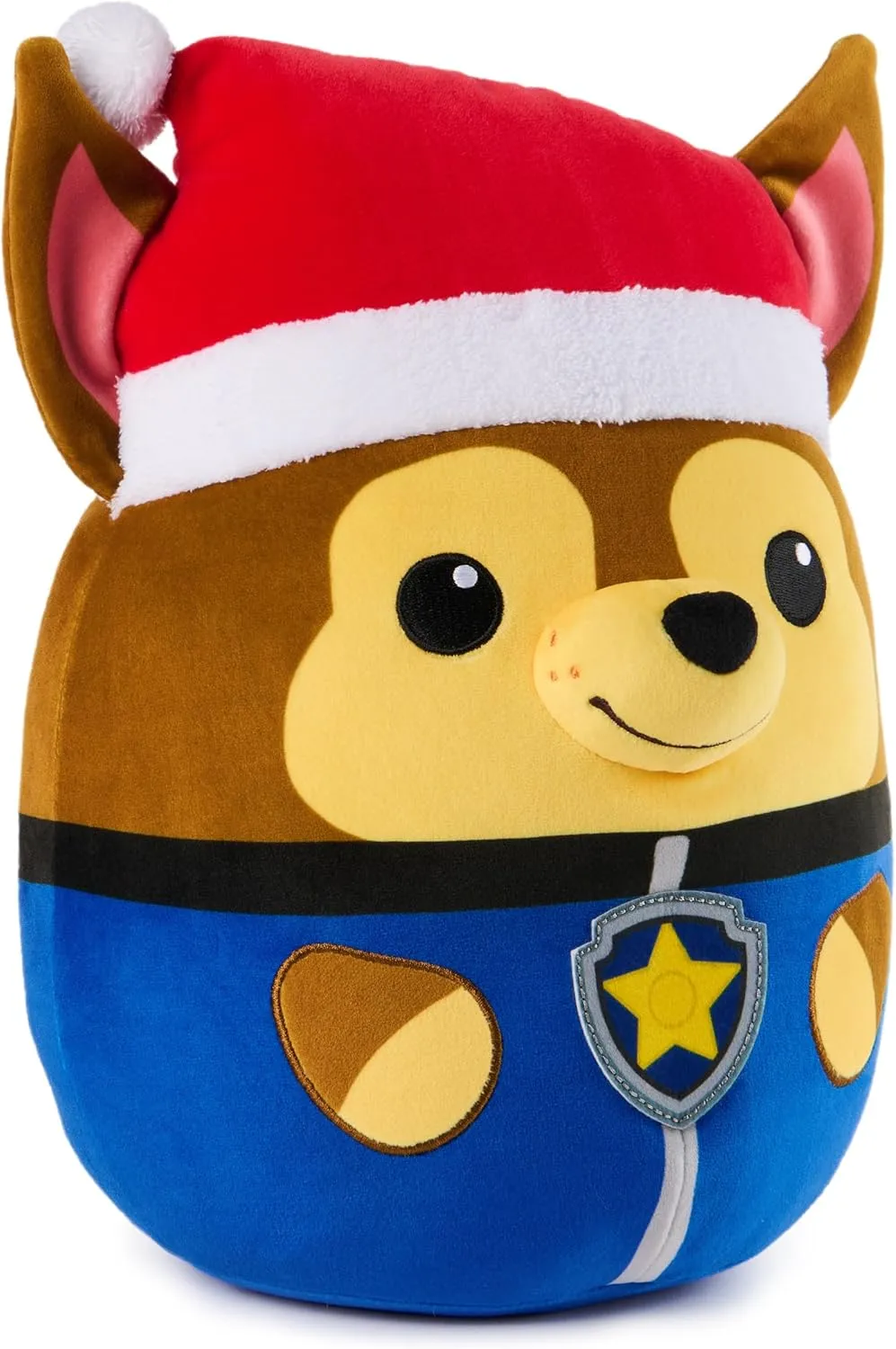 PAW Patrol Winter Holiday Chase Squish Plush, Official Toy from The Hit Cartoon, Special Edition Squishy Stuffed Animal for Ages 1 and Up, 12”