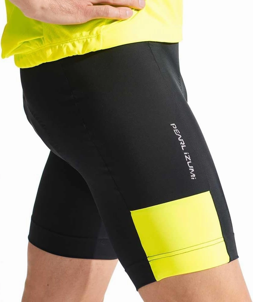 PEARL IZUMI Padded Bike Shorts for Men, 9" Quest Cycling Shorts, Breathable & Moisture-Wicking with Reflective Elements.