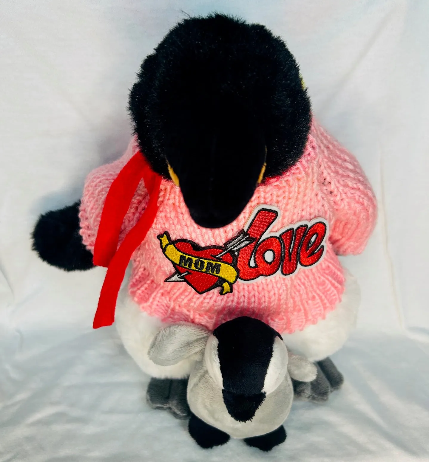 Penguin Mom & Chick Mother's Day Plush (11" Tall)