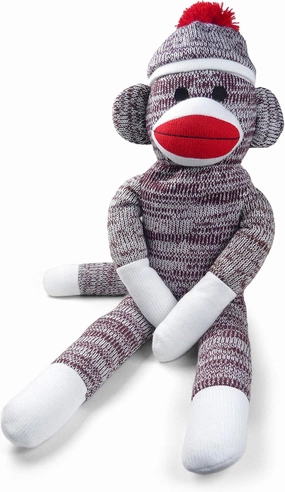 Pennington Bear Company The Original Sock Monkey, Hand-Knit, Plush Material, 20" inch