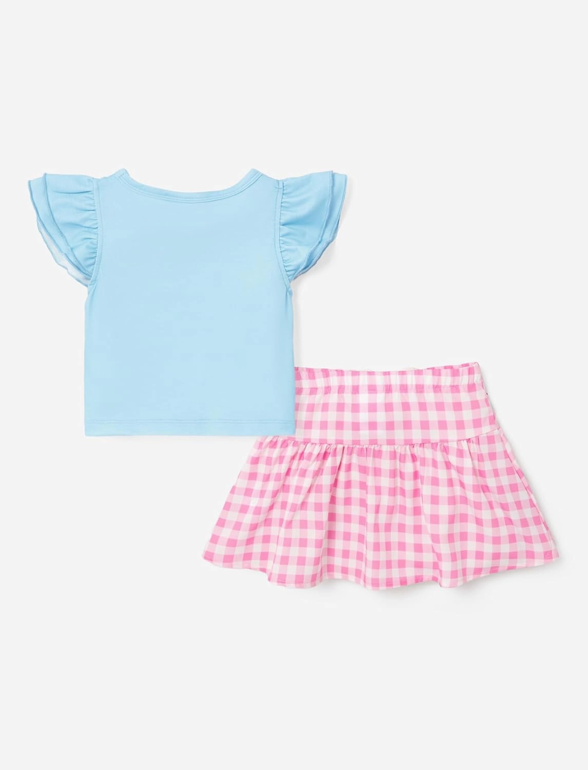 Peppa Pig Toddler Girl 2pcs Outfits Ruffled Top and Floral Print Skirt Set Clothes Set 2-6 Years