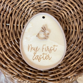 Personalised Simple Easter Egg Tag