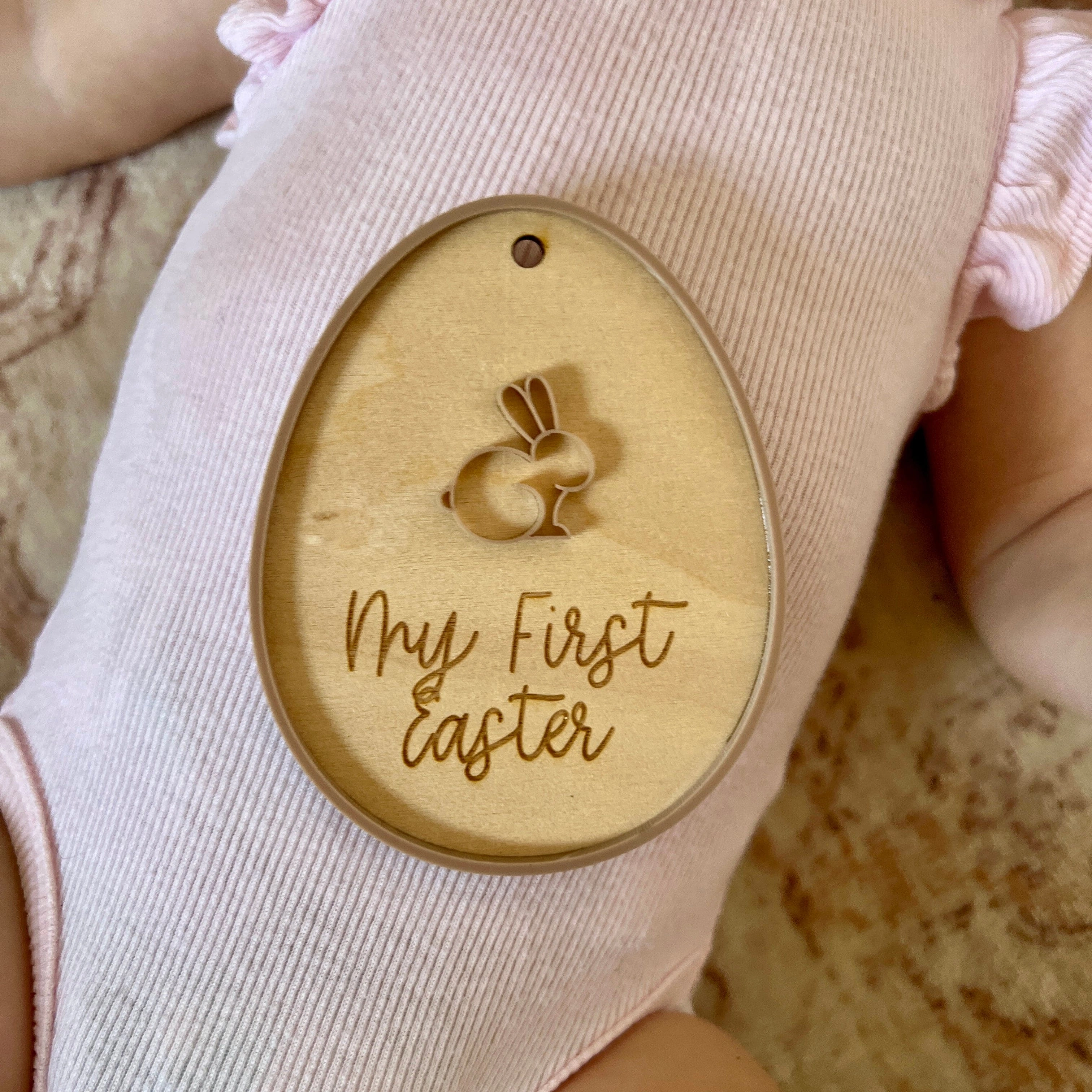 Personalised Simple Easter Egg Tag