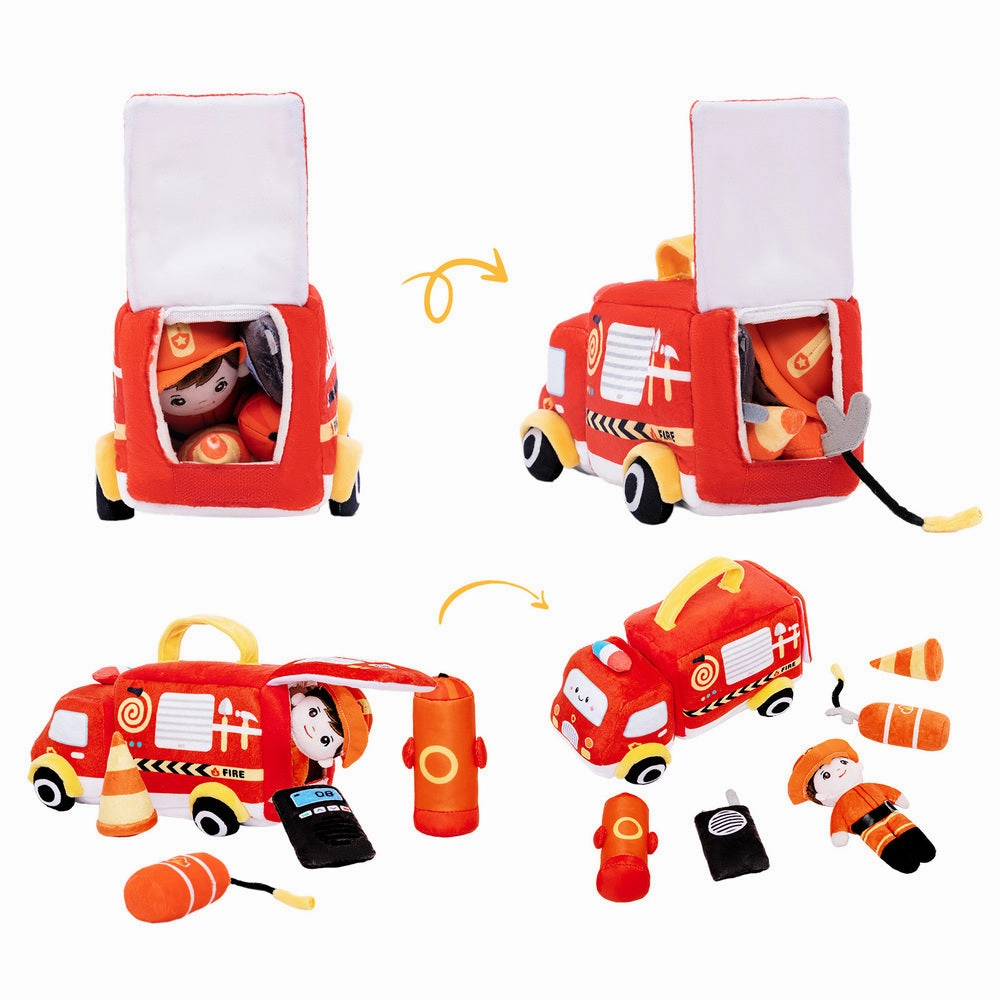 Personalized Baby's First Truck Car Sensory Toy Set