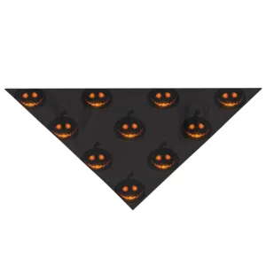 Pet Halloween Jack-o'-Lantern Bandana