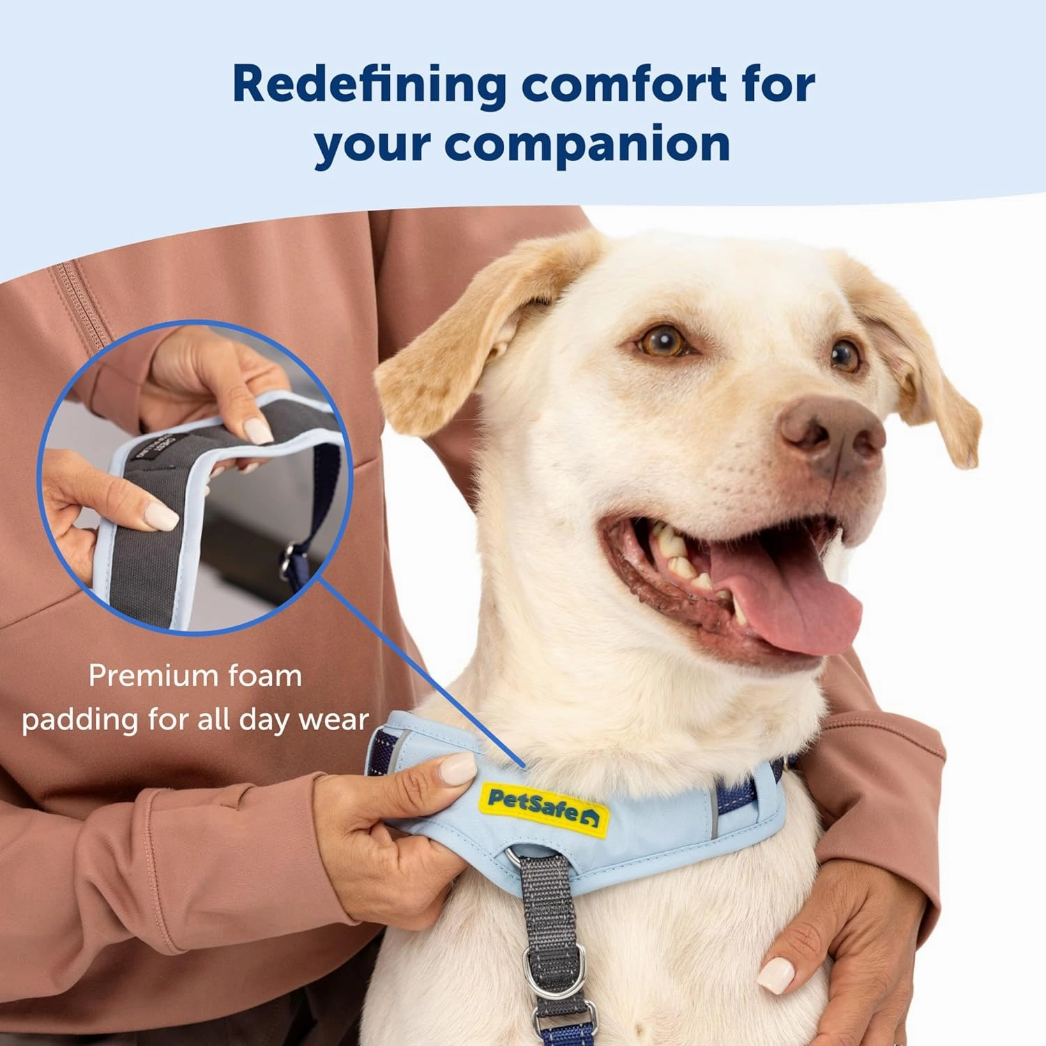 PetSafe Easy Walk Comfort No-Pull Dog Harness Full-Body Padding - Better Walks on The First Use - 5 Points of Adjustment Small/Medium, Pink