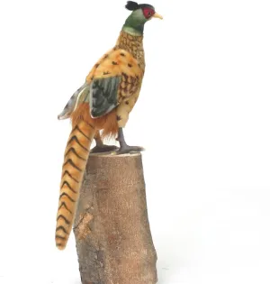 Pheasant Soft Toy Bird, 12-inch Height, Multicolor
