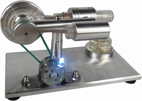 Physical Model of Stirling Engine Generator Small Engine External Combustion Engine steam Engine