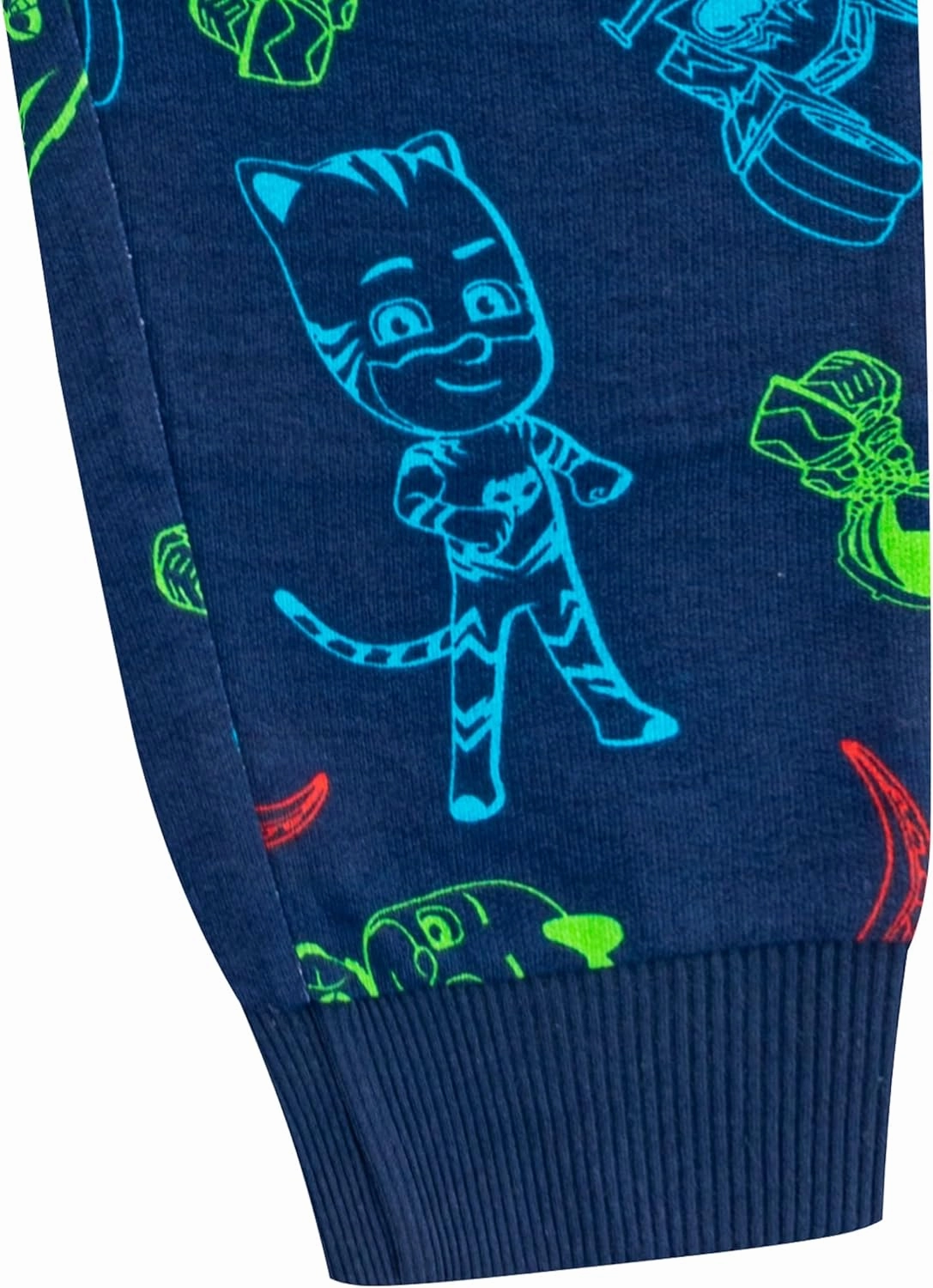 PJ Masks Catboy, Gekko and Owlette Boys Long Sleeve Shirt and Pants Set for Toddler and Little Kids