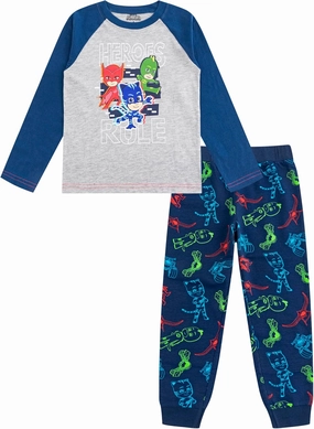 PJ Masks Catboy, Gekko and Owlette Boys Long Sleeve Shirt and Pants Set for Toddler and Little Kids