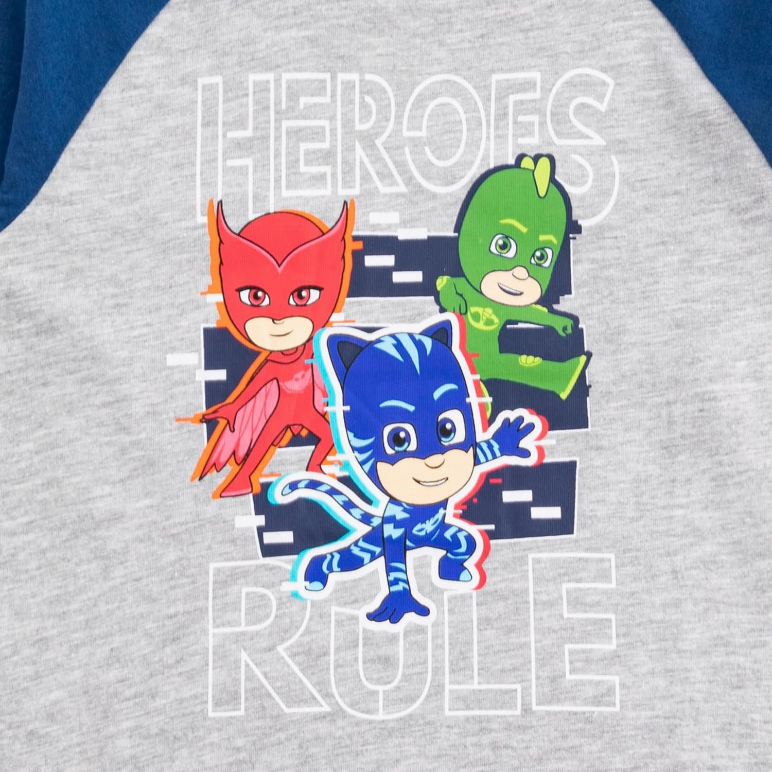 PJ Masks Catboy, Gekko and Owlette Boys Long Sleeve Shirt and Pants Set for Toddler and Little Kids