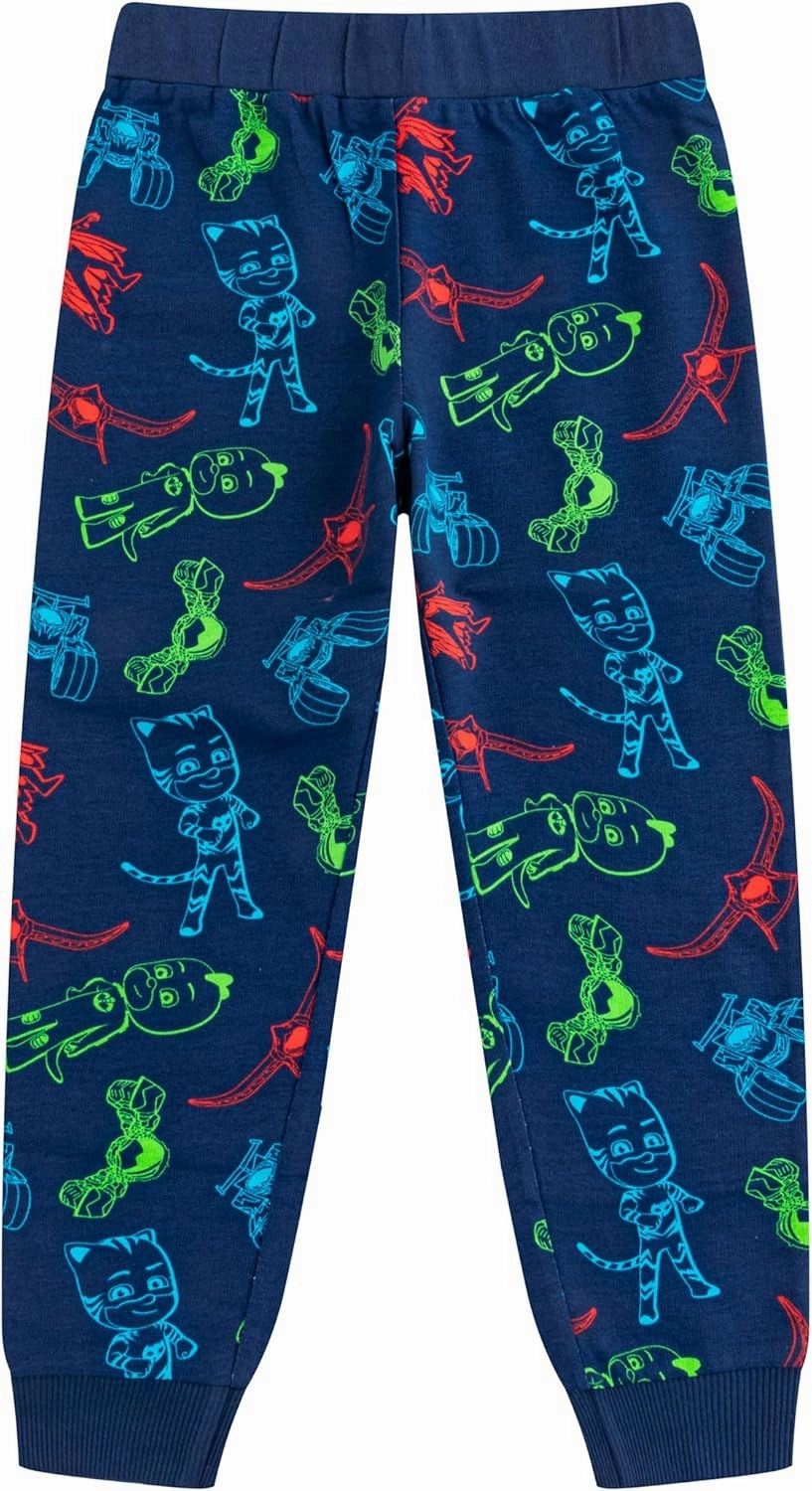 PJ Masks Catboy, Gekko and Owlette Boys Long Sleeve Shirt and Pants Set for Toddler and Little Kids