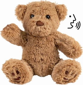 Play Brainy Breezy Beez Ultra Soft Plush Teddy Bear Stuffed Animal with One Press Play Voice Technology for 3 & Up - Unique Baby Gift for Kids’ Self-Soothing & Calming Techniques