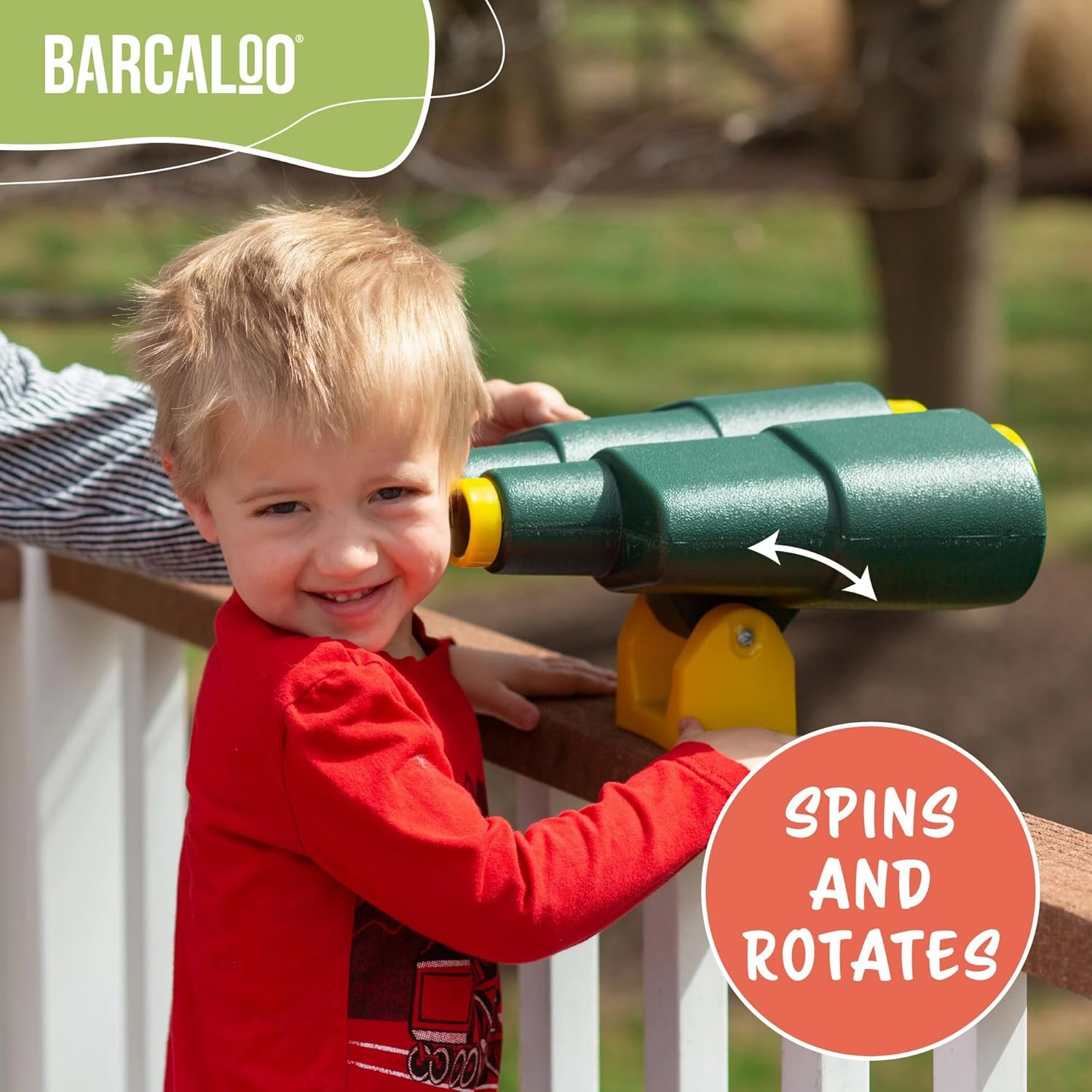 Playground Binoculars Sets Accessories for Kids - Outdoor Backyard Jungle Gym Equipment Scope Accessory for Playset, Tree House, Playhouse, and More