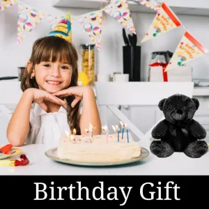 Plush Toys Wanderland Black Top Hat for Colorama Plus 9 inch Bear Plush – Classic Accessory, Stuffed Animal Costume, Teddy Bears, Soft Plush Toy Hat for Kids & Collectors