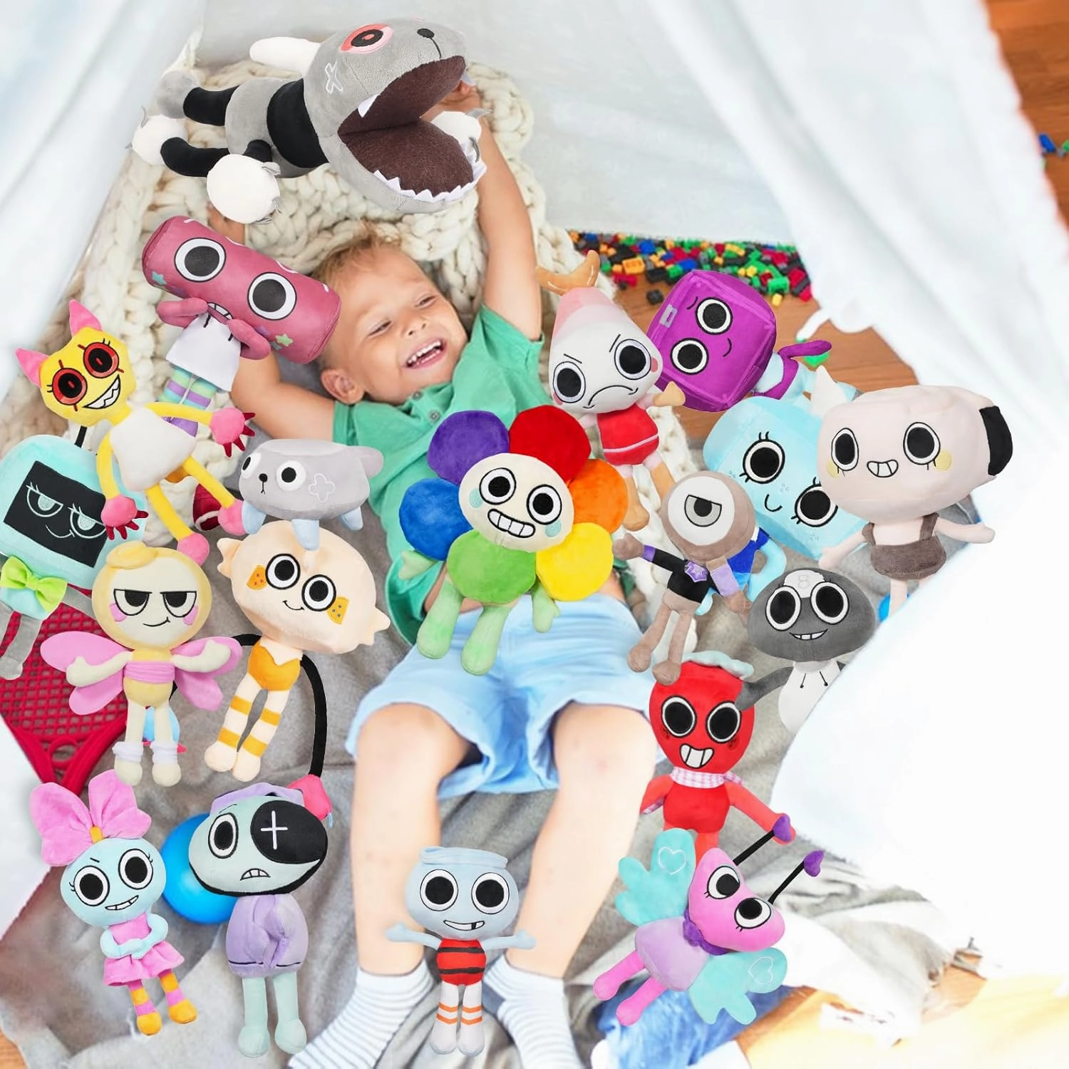 Plush, 9.8" Adorable Goob Plush Pillow Home Decors Birthday Valentines Gift for Fans and Kids
