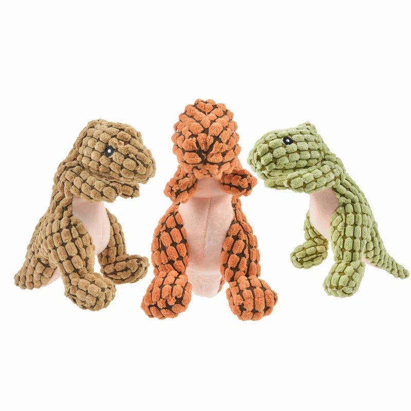 Plush Dinosaur Toy for Dogs and Cats