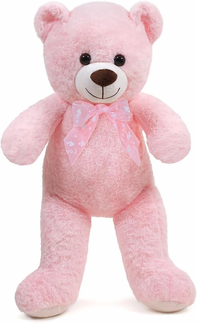 Plush Toy Teddy Bear Cute Stuffed Animal Bear Doll Gift for Girlfriend on Birthday, (Pink,60cm/23.6in)