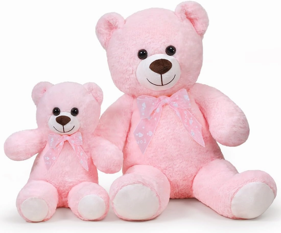 Plush Toy Teddy Bear Cute Stuffed Animal Bear Doll Gift for Girlfriend on Birthday, (Pink,60cm/23.6in)