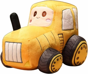 Plush Truck Pillow Toy - Soft, Cute Simulation Car Doll Gifts for Boys, Kids (12Inch/Yellow)