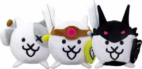 PONOS Official The Battle Cats Nyanko Great war Plush Toy Evolutionary Series Battle cat Set