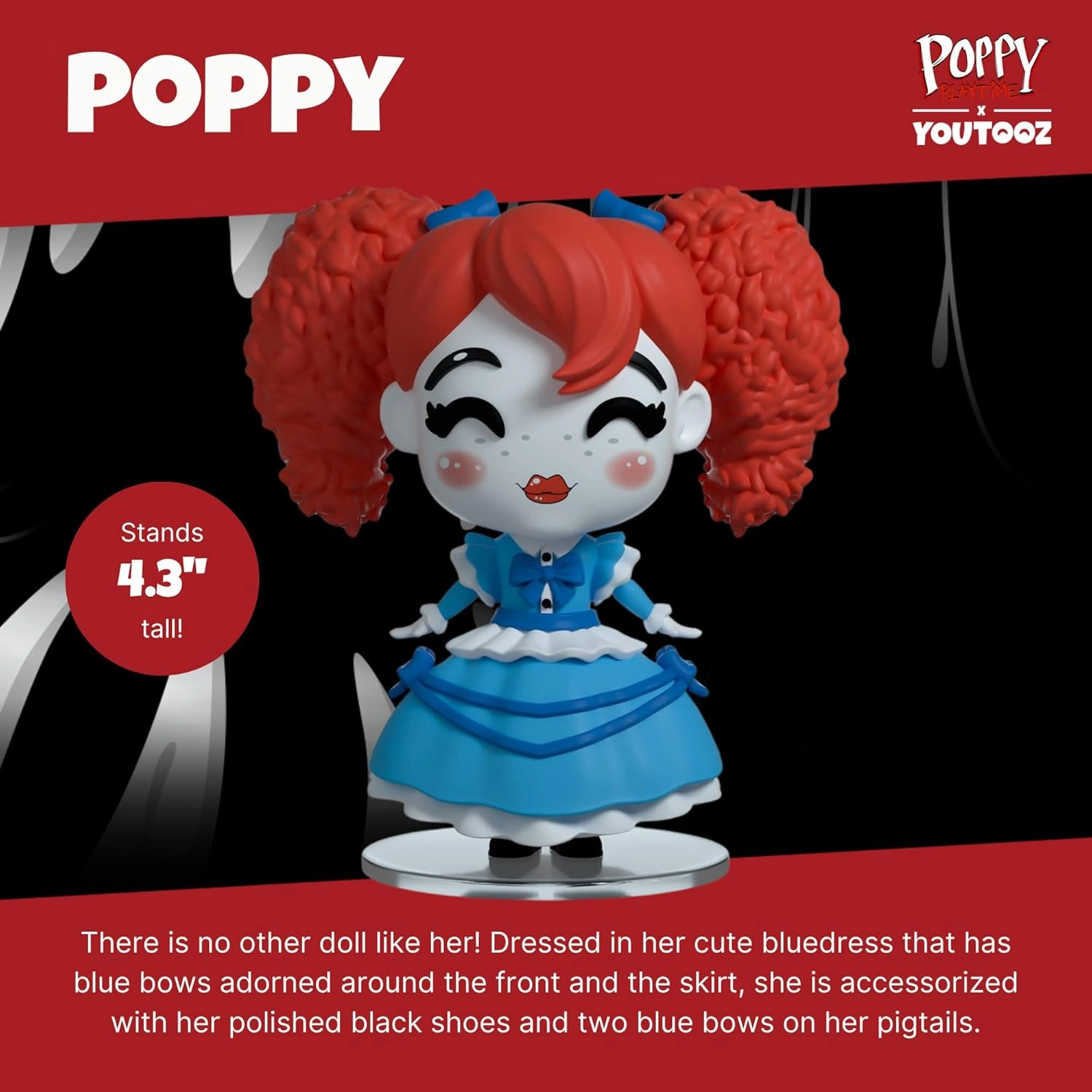 Poppy YouTooz, 4.3" Vinyl Figure Collectible from Poppy Playtime Youtooz Collection, Collectible Poppy Playtime Toys
