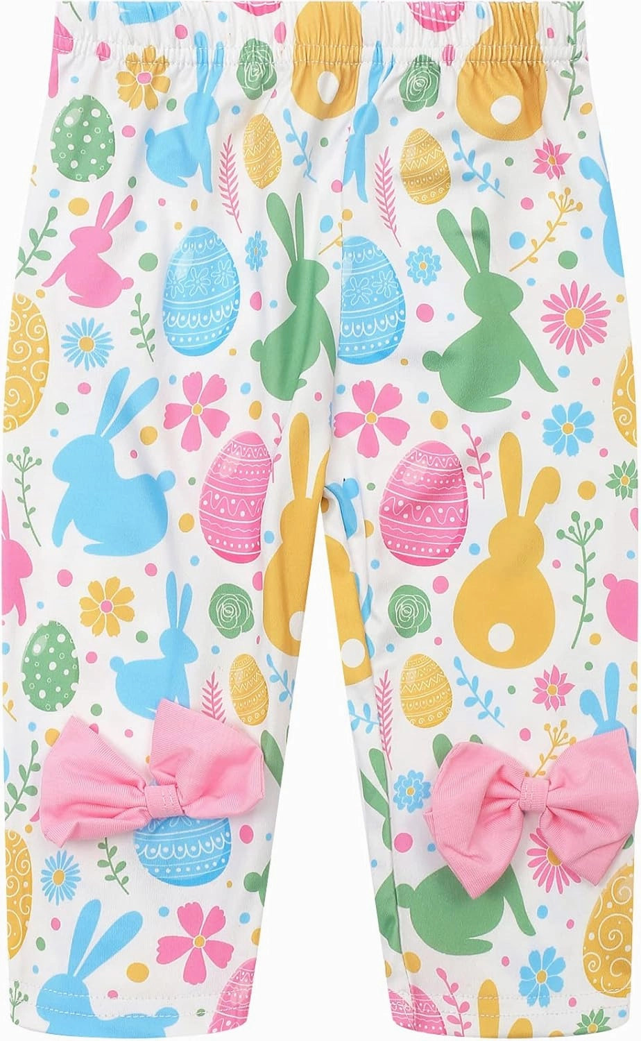 Popshion Little Girls 2 Piece Summer Outfits Flutter Sleeve T-Shirt and Cropped Capri Leggings Kids Clothes Short Sets 2-8t